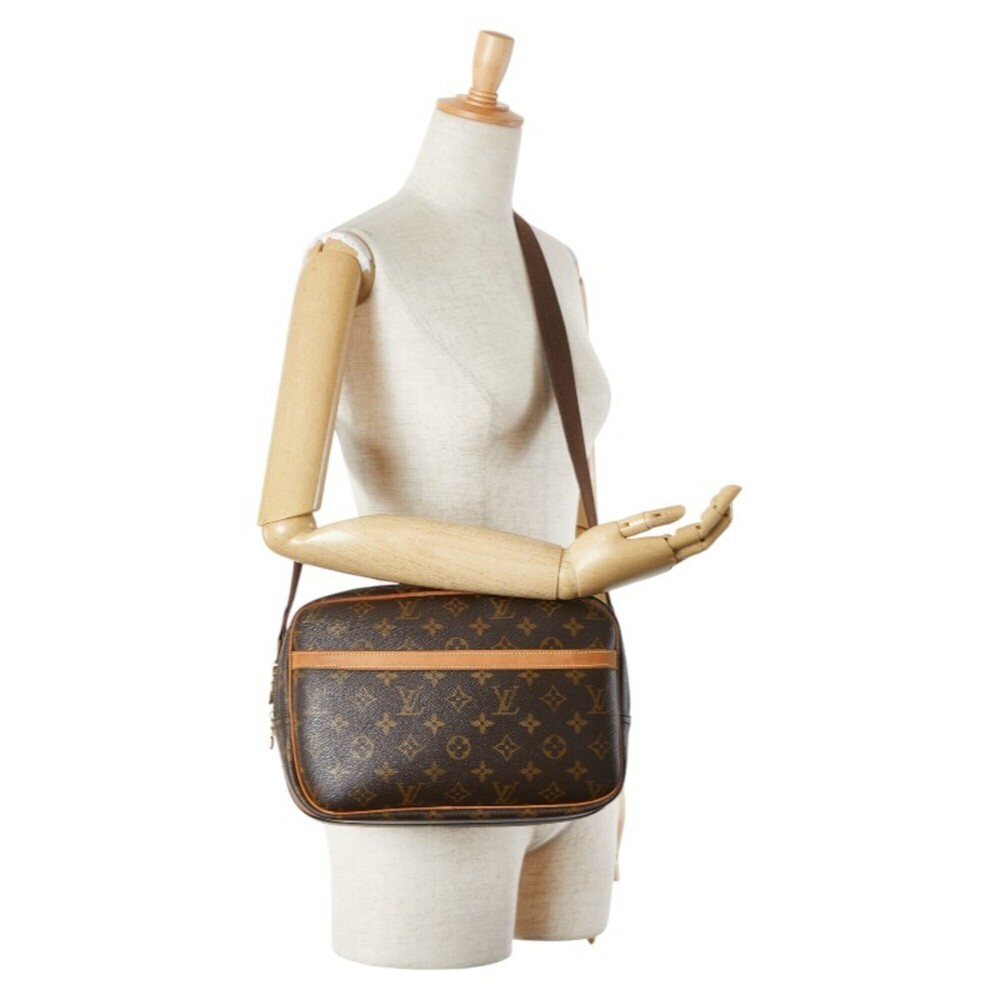 LOUIS VUITTON Authentic Brown Monogram Leather Shoulder Bag - Picture 15 of 15